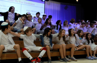 Celebration of the torah, for 3rd grade students at Eliezer Max School